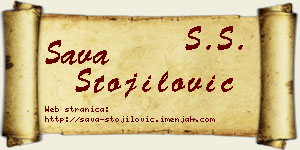 Sava Stojilović vizit kartica